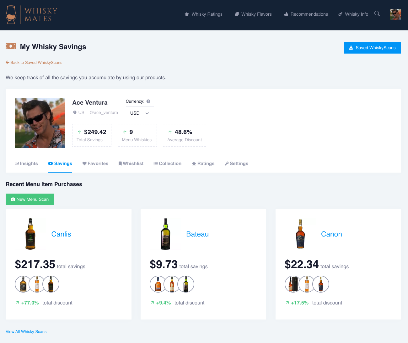 Whisky Savings Tracker